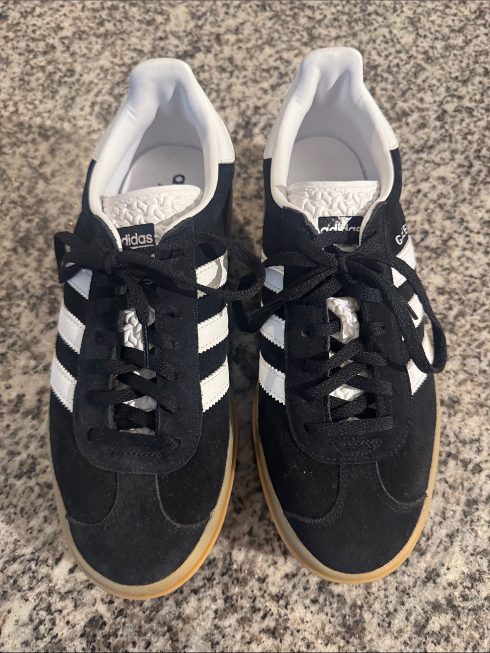 adidas Gazelle Women’s Black platform Gazelle shoes- size 9 - Picture 3 of 9